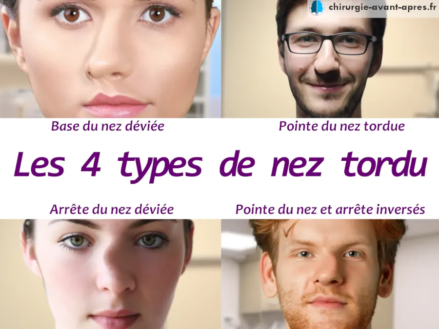 4 types de nez tordu