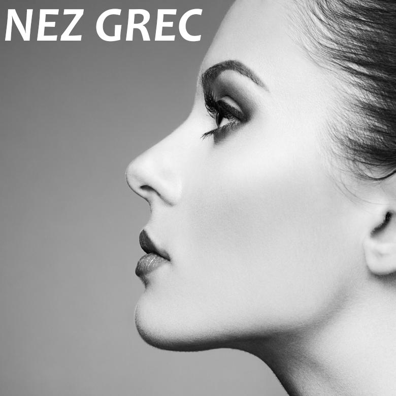 Femme avec un nez Grec