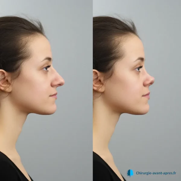 rhinoplastie nez en trompette retroussé